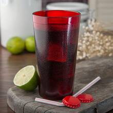 Dr. Pepper Red Plastic Tumblers 24-Ounce Restaurant Grade Cups, Drinking Glasses Drinkware For Restaurant And Party - Set Of 2 - View 6