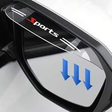 2 حماية للمرايا الجانبية من المطر، منحرف لإزاحة المياه واختفائي للديكور ، مرن وعازل للماء وذاتي اللصق لمرآة السيارة ، عالمي للكثير من السيارات (شفاف) - متعدد الألوان - مشاهدة 3