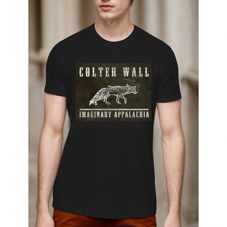 COLTER WALL T SHIRT Imaginary Appalachia Vinyl Cd Cover SMALL MEDIUM - Black - View 1