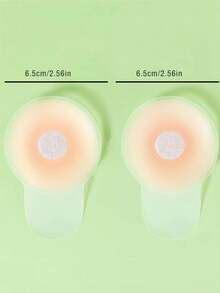 2pcs/1 Pack Silicone Nipple Cover Boob Pads Bras For Women, Invisible Breast-Lifting Pasties, Adhesive Backless Strapless Invisible Bra Pads For Party Dresses, Lift And Cleavage Enhancement
