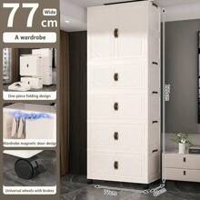 No Assembly Required Baby Simple Wardrobe, Children Clothes Storage Cabinet, Infant Plastic Closet, Bedroom Organizer