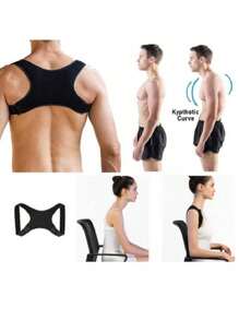 1pc Adjustable Shoulder Back Support Strap Belt S