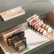 1 Stück neue Wellendesign Lidschatten Palette Aufbewahrungsregal, transparenter Acryl Make-up Rouge Puder Kompakt Halter, Lidschatten Organizer Box als Aufbewahrungsorganizer Geschenk Hochzeit Einschulung
