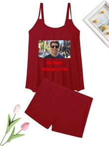 Custom Swimsuit, Personalized Bikini Swimsuit, Photo Swimsuit, Bridesmaid Swimsuit, Bachelorette Party Swimsuit, Custom Design, 2 Piece Set - Red - View 6