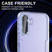 1 pezzo Protezione lente fotocamera per Galaxy A26/A36/A56, anello in metallo singolo, copertura in vetro temperato, [forte adesione] resistente ai graffi, trasparente ad alta definizione, protezione fotocamera 9H ad alta definizione, facile da installare, regalo per compleanno, famiglia, amici, cristallo scintillante, protezione lente, accessori per telefono, impermeabile, antiurto, anti-caduta, anti-impronta digitale, copertura completa