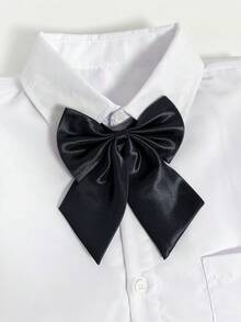 1pc Unisex Solid Color Bow Tie, Suit Necktie, Uniform Tie, Campus/Formal Wear Accessory, Back To School Season - Multicolor - View 28