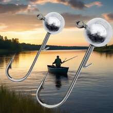 10pcs A Box 2g-20g All Size Head Jigs Hook Ned Anti-Baiting Head Hook Soft Bait Hook, Accessories For Fresh Water And Salt Water Fishing - Perfect For Soft Worm Fishing