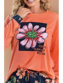 Pijama Feminino Floral