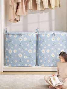 1pc Extra-Large Folding Storage Bag For Clothes, Quilts & More - Waterproof, Multi-Purpose Organizer With Zipper For Dorms, Moving & Luggage,5pcs Wardrobe Can Be Hung With Storage Racks, Portable Small Hangers, Hat Racks, Scarf, Sling, Belt, Tie Racks, Wardrobe Organizer, Bedroom Storage Racks - Multicolor - View 3