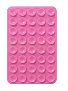 4/2/1 Pcs Silicone Suction Cup Square Phone Case Back Stand With 40pcs Double-Sided Suction Cups, Silicone Hands-Free Phone Holder For Selfie And Video Shooting (3 Colors)