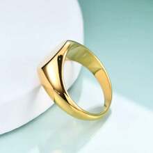 1 Stück Minimalistische Edelstahl Plain Ring für Paare