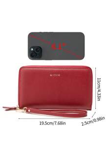 MIYIN [Vintage Women's Wallet] Large Capacity Vintage-Inspired Women's Wallet | Multiple Bill And Card Slots, Zipper Closure, Durable, Spacious Compartments | Ideal For Daily Use