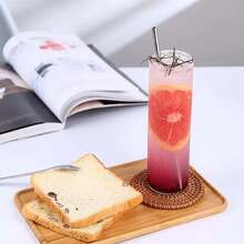 1pc Collins Glass, Japanese-Style Tall & High Juice Fizzy Water Iced Coffee Cup, Suitable For Restaurants And Bars - Transparent - View 11