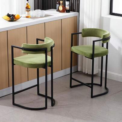  Chairus 2PCS Set Taburetto Cucina Pelliccia Art. Schienale (colazione/pranzo)