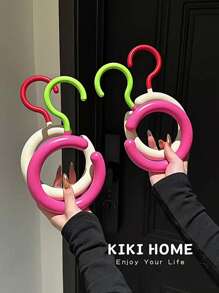 [360° Swivel] Dopamine-Free Drill Multi-Functional Hanging Rack! Scarves, Hats, Bags All-In-One Storage, Round Scarf Display Super Eye-Catching