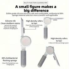 Ferramenta de Limpeza de Teclado 10 em 1 (1 peça), Escova Multiuso, Adequado para Telefone, Fones de Ouvido, Computador, Laptop, Relógio, Câmera, Lente, Caneta de Limpeza Profissional, Ferramenta de Limpeza de Fone de Ouvido Portátil