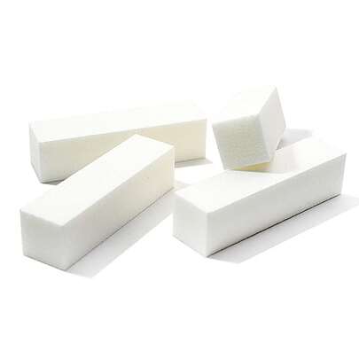 1/3/10/20pcs Nail Buffer Blocks, White Polishing Nail Files Suitable For Artificial Nails And Nail Polish, Professional Manicurist Use