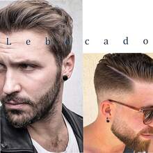 12pcs Stainless Steel Stud Earrings Set, Simple & Versatile Design For Men, Boys & Girls, Gothic Style In Black And Silver - Black and White - View 4