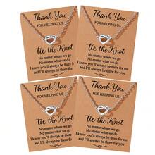 Goodwaro 2pcs Fashionable Minimalist Stainless Steel 3D Heart Pendant Necklace, Gift For Wedding, Bridesmaid, Best Friend