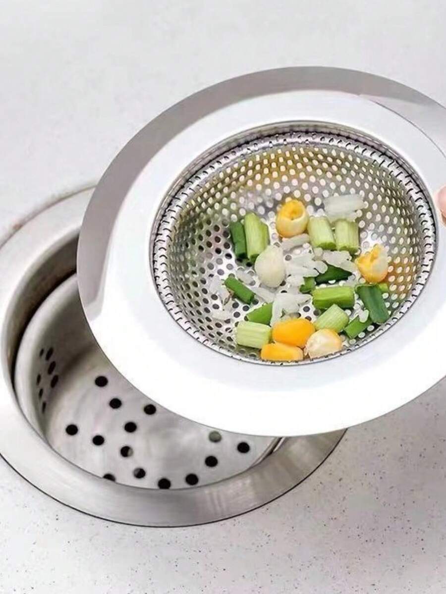 Kitchen Sink Drain With Stainless Steel Edge 9cm - 彩色 - 查看 1