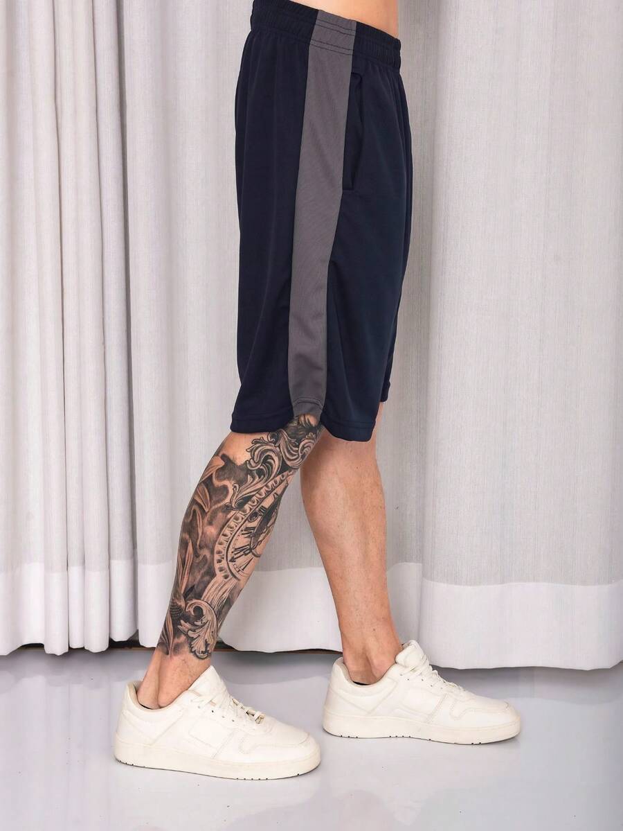 Dryfit Bermuda Shorts For The Gym - 霧霾藍 - 查看 1