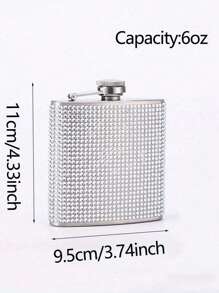 1/2 pièces Flasque de hanche portable, pot à vin en acier inoxydable, flasque de hanche pour le whisky et l'alcool avec bouchon à vis, flasques de poche pour l'extérieur, bouteille d'alcool