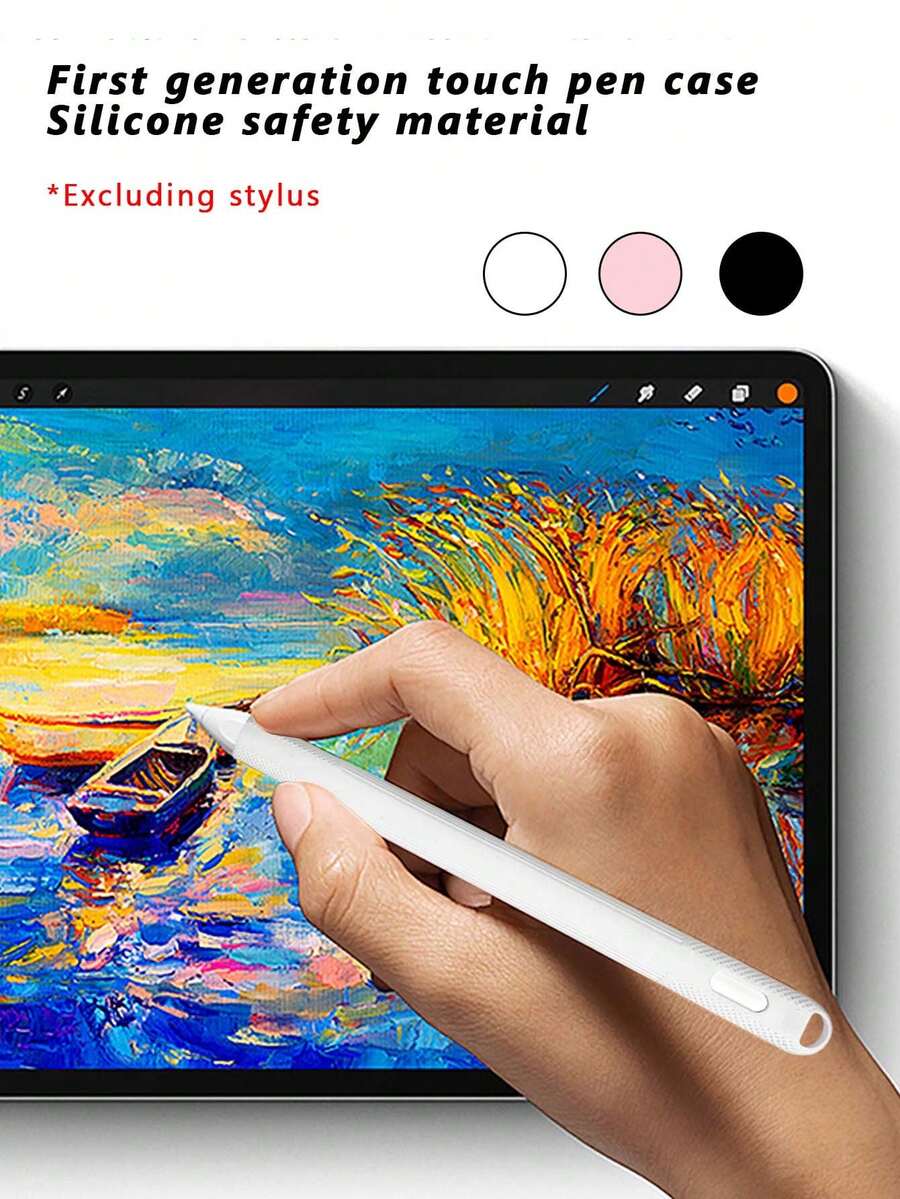 Funda protectora de silicona suave para el Apple Pencil de primera generación, cubierta anti-caída compatible con Apple Pencil 1 - Multicolor - Ver 1