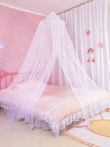 413*98in Large Mosquito Net Bed, Hanging Fly Insect Repellent Dome Tent Bedding Net, For Bed Canopy Mosquito Net, Camping, Home Use, Room Decor