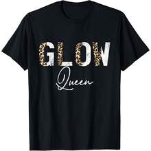 Camiseta de esteticista con diseño de "Vintage Glow Queen" para una piel radiante - Negro - Ver 1