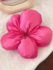 topshiny 1pc Elegant Solid Color Silky Satin 3D Floral Scrunchie, High Quality Sponge Filled Stretchy Flower Hair Tie, Suitable For Buns, Ponytails Or As A Floral Decor, Ballet Dancer Hair Scrunchies, Party Formal Wear, Casual Holiday, Gift For Friends Hair Ties Scrunchy Hair Ties Hairbands Head Accessories - Multicolor - View 10