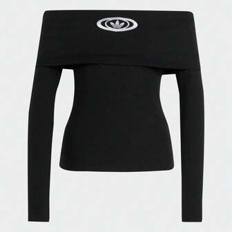 Adidas Originals 女款 CAMPUS2000 TOP 长袖针织无领T恤 TKA2690