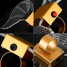 Angel Wings Night Light LED Strobe Baton, Champagne Sparkler Light Flash Stick Service Bottle Topper Lamp For Bar Party Club