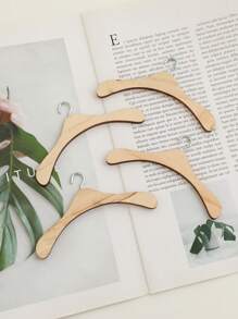 11pcs Kawaii Miniature Wooden Hangers Set For Doll Clothes | Yellow Cute Wardrobe Accessories & Tiny Furniture Decor | DIY Organizer Gift For Doll Collectors, Teens (Fashion Doll Storage)