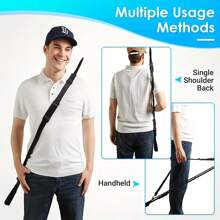 Adjustable Fishing Rod Protective Cover, Portable Fishing Rod Multifunctional Back Strap