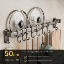 Kitchen Hooks No-Drill Hooks For Pots, Spoons, And Spatulas, Multi-Function Storage Rack, Hooks, Wall-Mounted Storage Rack, Kitchen Storage Utensils, Room Decoration, Suitable For Kitchen, Restaurant, Party, Camping, Gathering, Gift For Friends, Family Gift