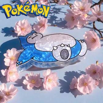 pocket monsters 可爱中号发夹，可爱女孩造型发饰发饰秋季爪夹时尚发夹秋季时尚发夹冬季度假装女士