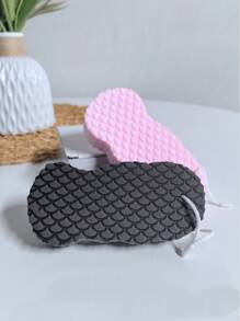 1pc Painless Exfoliating Sponge For Body Scrub, Grey Home Bathroom Decor Fall Decor Back To School