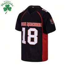 Kekambas Herren Freund-Stil #18 Paul Crewe Mean Machine The Longest Yard Film American Football Trikot mit Stickerei