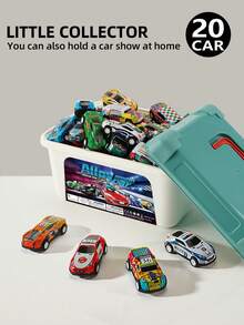 20/30/50pcs Pack Alloy Toy Cars With Pull-Back Function + Storage Box, 50 Patterns Randomly Matched, Perfect For Boys And Girls' Birthdays And Christmas Gifts.