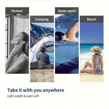 1PC Marble Printed Beach Towel, Ultra-Fine Fiber, Fast Drying Sand Free, Bright Stripes, Suitable For Travel, Yoga, Camping, Swimming, Bathroom, Living Room, Bathroom Towels, Camping Equipment, Essential For The Beach Beach Essentials - Multicolor - View 6