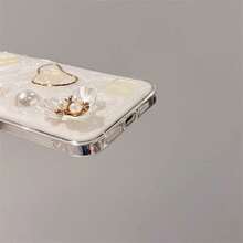 1 个 3D 树脂花、珍珠和宝石防摔手机壳，适用于 16 Pro Max/16/16 Pro/16 Plus/15/15 Pro Max/15 Pro/15Plus/11/11Pro/11ProMax/12/13/14 Pro/11Pro/12Pro/12ProMax/13 Pro/13 Max/13 Pro/14 Pro/14 May/14Plus/12 Mini/13 Mini，创意设计