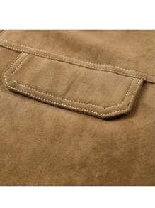 New Deer Suede Men Jacket, Thicken Warm Casual Outerwear For Winter, Plus Size