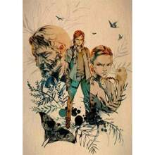 1 pièce/3 pièces Affiche murale Art optionnel Cadre Série américaine de drame "The Last of Us" Saison 2 Jeu zombie populaire "The Last Survivor" Collection d'affiches vedette Impression HD sur canevas de style vintage. Décoration de maison, chambre à coucher, bar fond