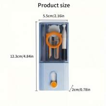 Ferramenta de Limpeza de Teclado 10 em 1 (1 peça), Escova Multiuso, Adequado para Telefone, Fones de Ouvido, Computador, Laptop, Relógio, Câmera, Lente, Caneta de Limpeza Profissional, Ferramenta de Limpeza de Fone de Ouvido Portátil