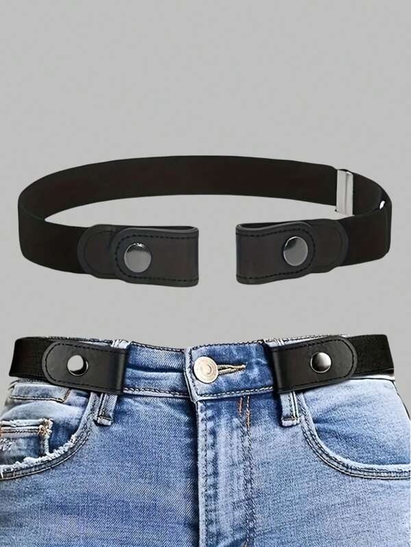 1pc Adjustable Invisible Elastic Belt, Unisex Design - Comfortable, Non-Slip, Suitable For Casual Wear, Handwash, Waist Slimming, Ideal Gift For Father's Day And Mother's Day