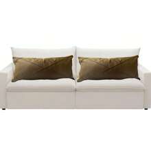 Kit 2 Large Draped Rectangular Baguette Cushions, Full 70cm X 30cm - 鏽棕色 - 查看 1