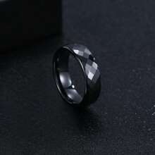 1 Piece Men's Ceramic Ring Fits Size 7-13 14 15 Rings For Men 6mm-Wide