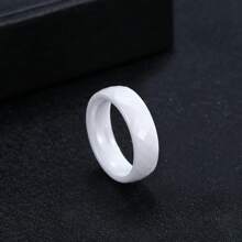 1 Piece Men's Ceramic Ring Fits Size 7-13 14 15 Rings For Men 6mm-Wide