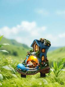 1pc 2D Acrylic Garden Stake, Flower Boot Shaped Outdoor Decor For Planter, Lawn, Patio, Garden Art Decoration, Gift For Friends