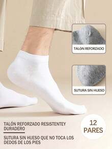 Men Invisible Socks - Beyaz - Görünüm 3